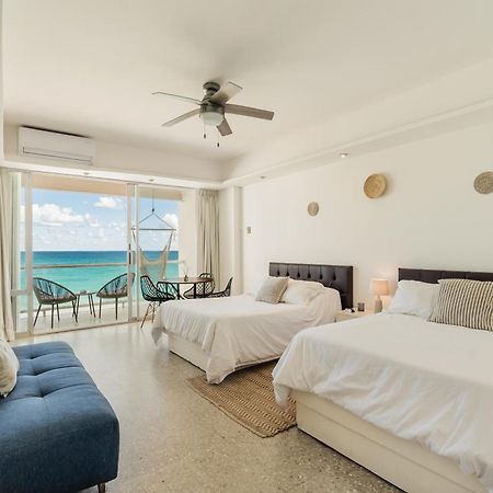 *Turquoise Escape- Beachfront Studio By Casa Paraiso* Канкун Экстерьер фото