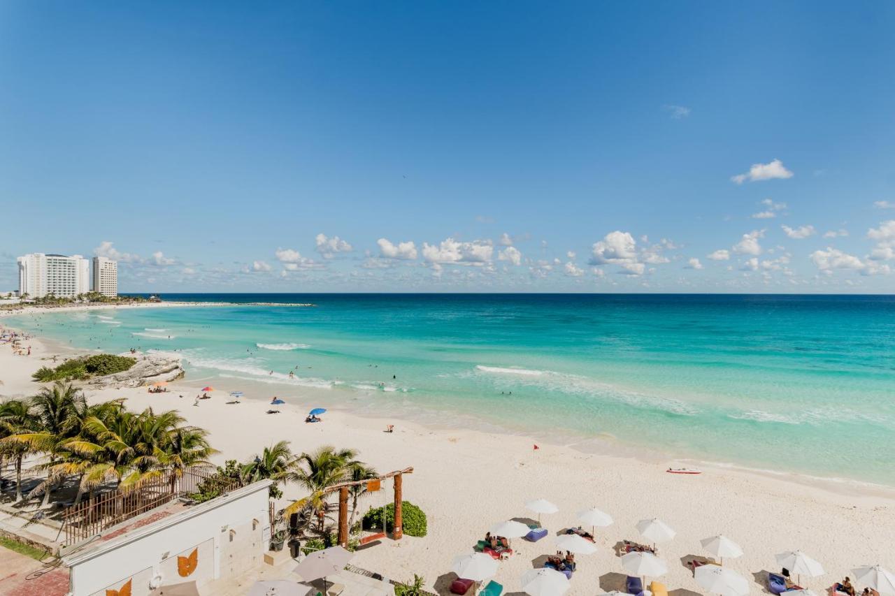*Turquoise Escape- Beachfront Studio By Casa Paraiso* Канкун Экстерьер фото