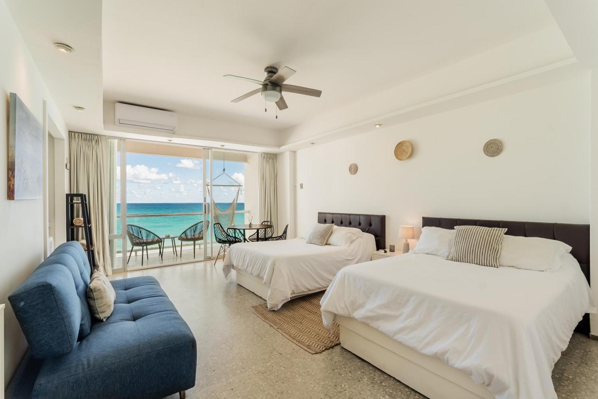*Turquoise Escape- Beachfront Studio By Casa Paraiso* Канкун Экстерьер фото